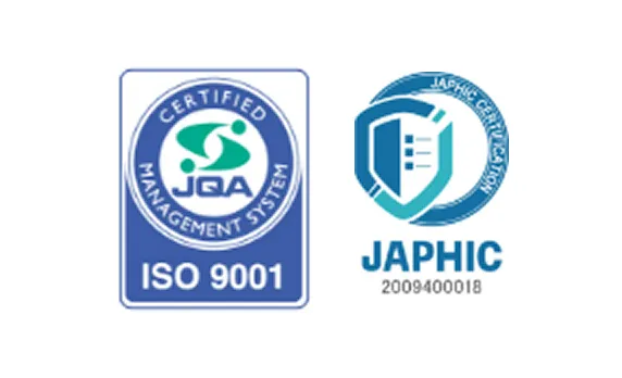 ISO 9001/JAPHICマーク取得